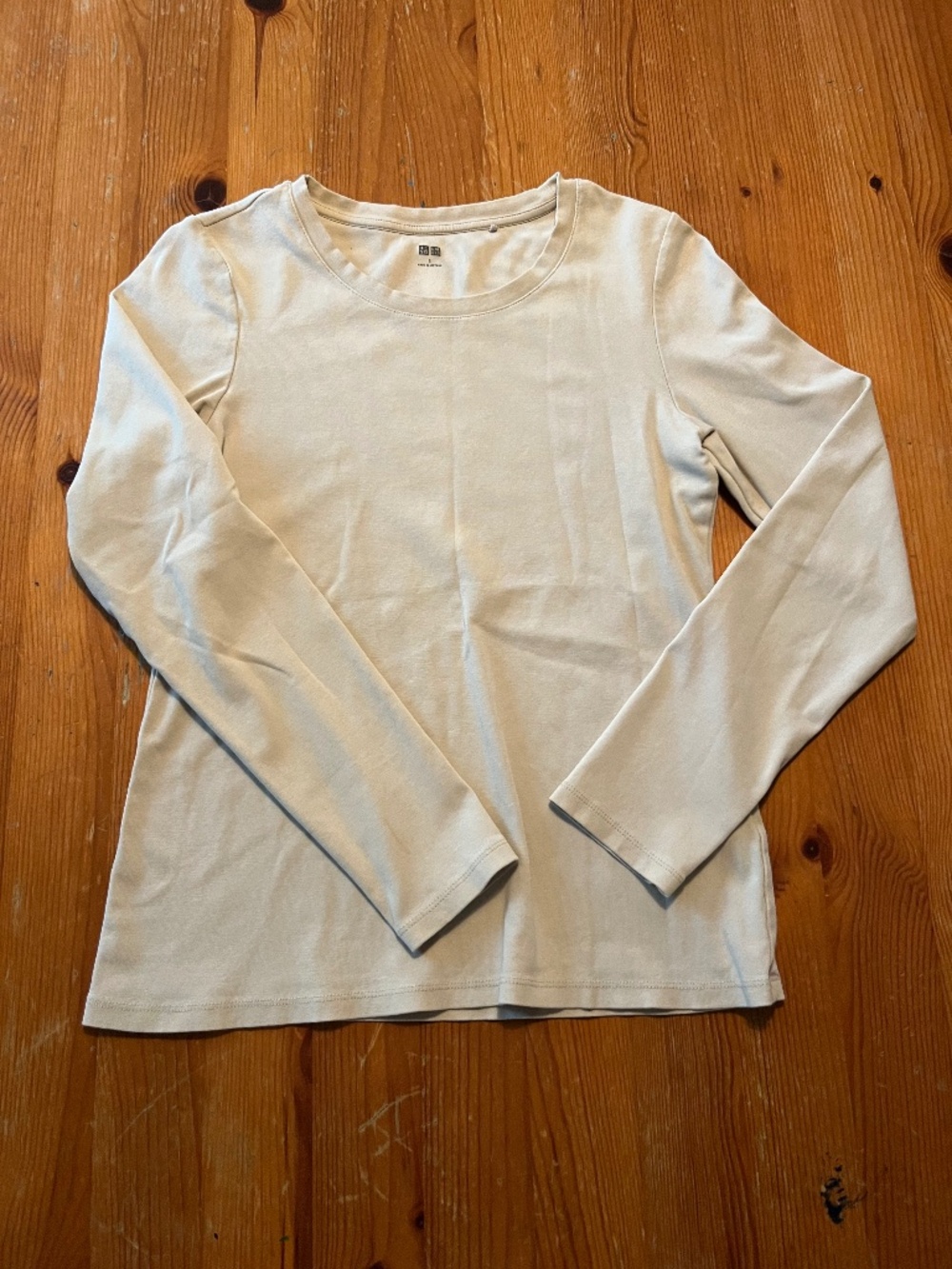 Uniqulo Tan Long Sleeve Shirt (size s)